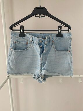 Levi's Light Blue Denim Cutoff Shorts